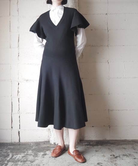 Chloé Flared Sleeve Knit Dress BK