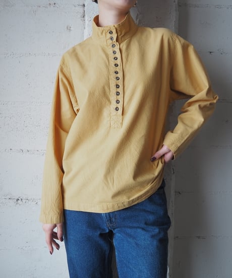 Stand Collar Many Button Shirt MU