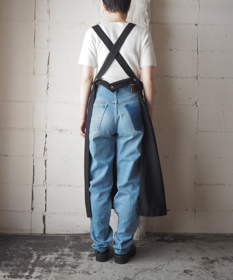 1950's Swedish Army Overdyed Apron Dress BK