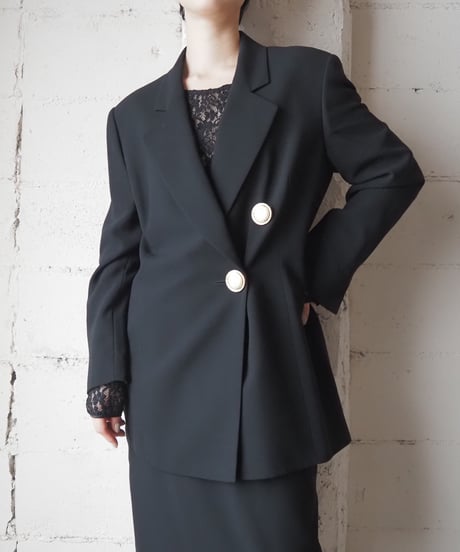 GIANFRANCO FERRE Gold Button Tailored Jacket BK