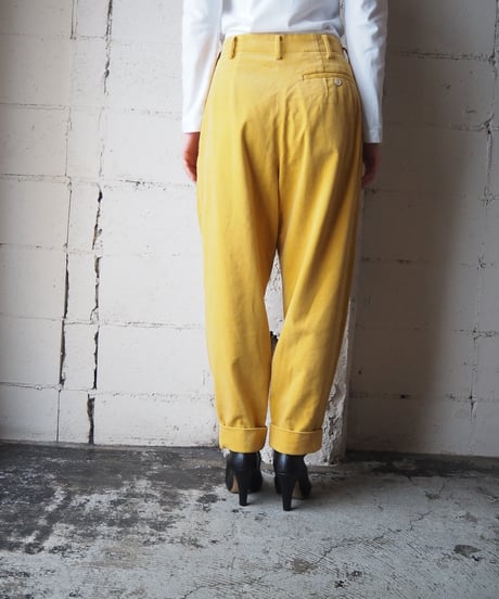 Y's Velour Tuck Tapered Pants YE