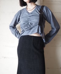 Remake Italian Military Belted Gather Top GR