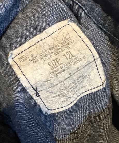 1980's USNAVY Denim Sailor Pants NV