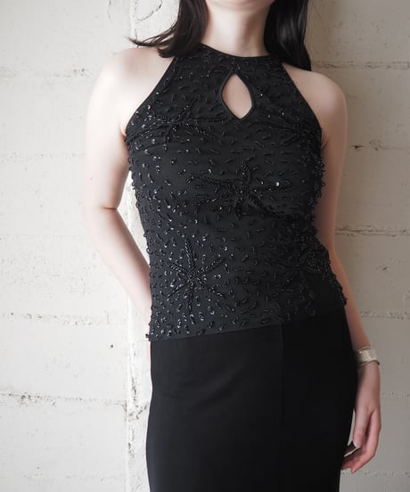 American Sleeve Beads Knit BK