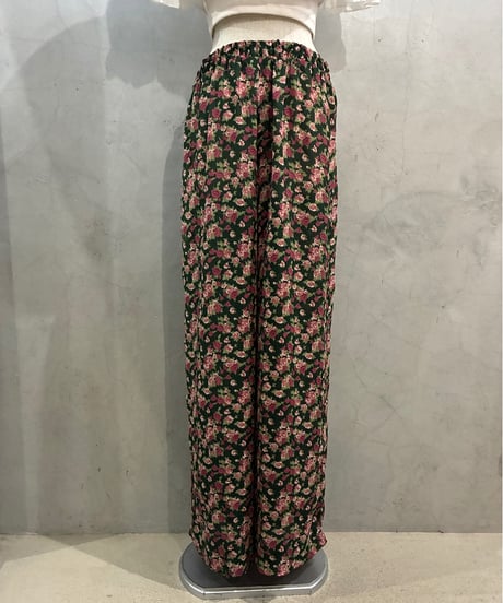 Flower Pattern Sheer Easy Pants GNPI