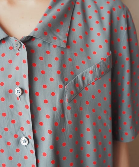 Mondi Short Sleeve Polka Dot Shirt GR RE