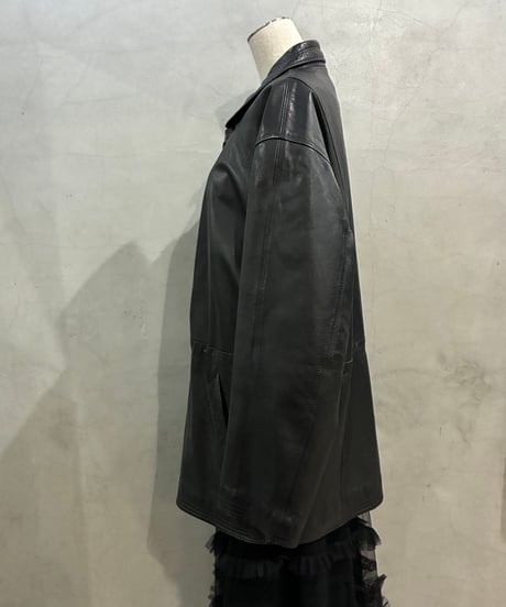 PIERRE BALMAIN Lamb Leather Jacket BK
