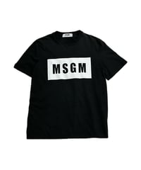 MSGM Box Logo Tee BK