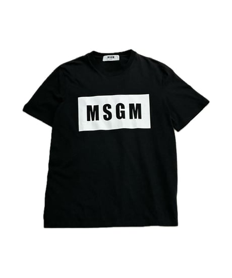 MSGM Box Logo Tee BK