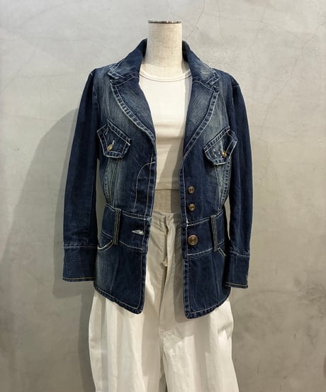 JEAN'S PAUL GAULTIER Single Breasted Design Denim Jacket NV