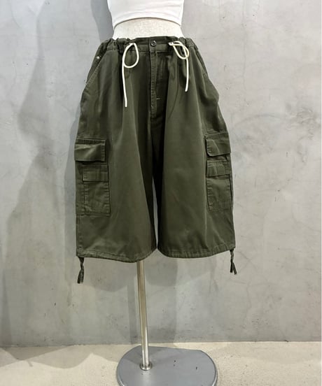 REMAKE Drawstring Cargo Shorts KA
