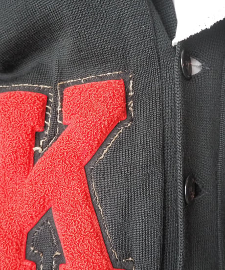 1960's VENUS KNITTING MILLS Letterman Cardigan BKRE