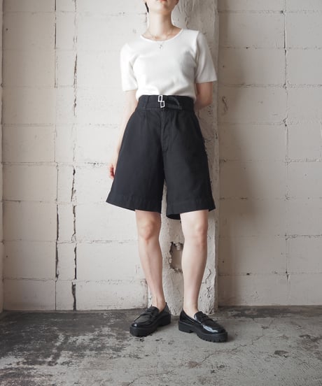 1960's Italy Gurkha Shorts Piece dyeing BK