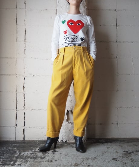 Y's Velour Tuck Tapered Pants YE