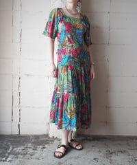 Plant Pattern  Square Neck GN