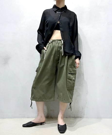 REMAKE Drawstring Cargo Shorts KA