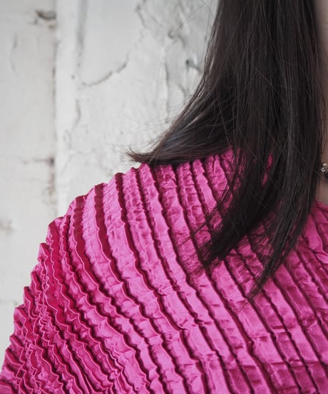 Made in France Pleated French Sleeve Top PI