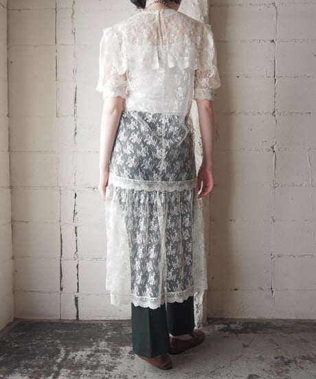 GUNNE SAX Lace Square Collar Dress WH