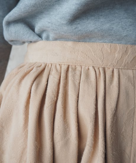 1980's COMME des GARÇONS Floral Jacquard Flared Skirt BE