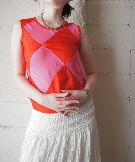 tricot COMME des GARÇONS Argyle Sleeveless Tops PIRE