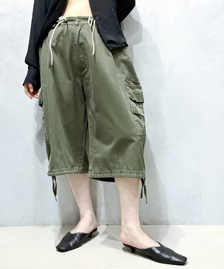 REMAKE Drawstring Cargo Shorts KA