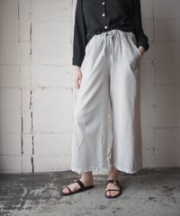 Made in Italy Cutoff Switching Hem Easy Wide Pants BE