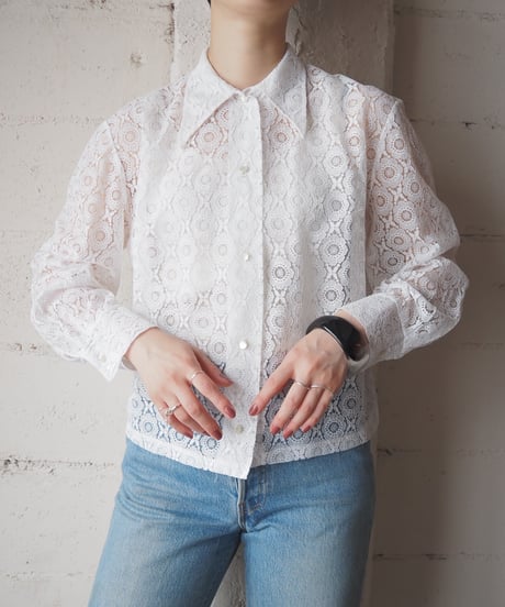 1970's L/S Lace Shirt WH