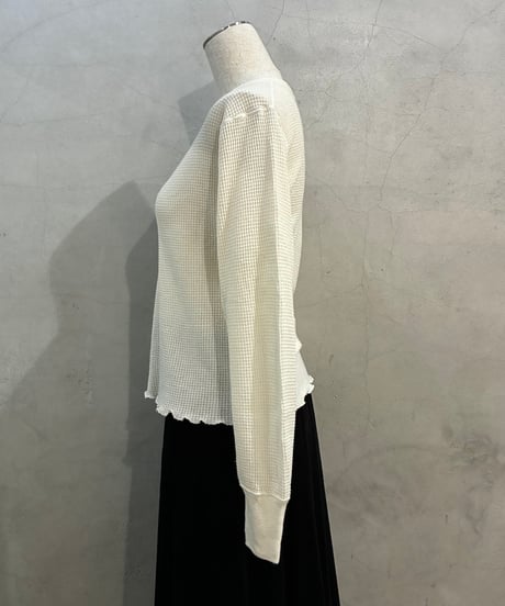 Remake Vintage Ruffled Hem Thermal IV