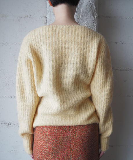 Mohair Blend Crew Neck Sweater YE