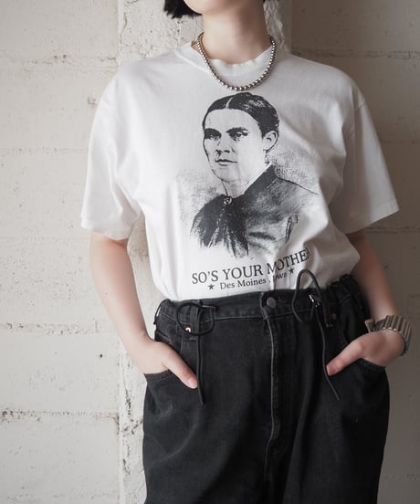 So's Your Mather Des Moines T-Shirt WH BK