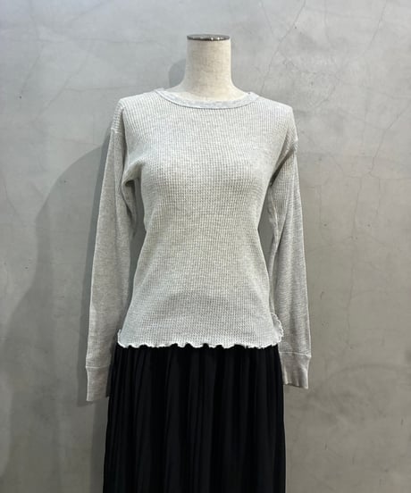 Remake Vintage Ruffled Hem Thermal LGR