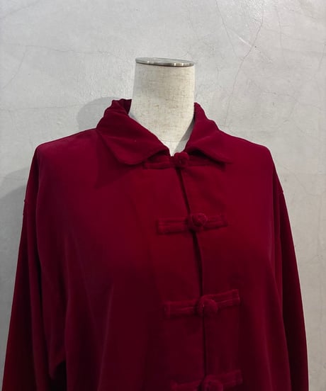 L/S Velvet China Shirt RE
