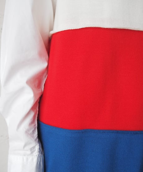 COMME des GARÇONS Tricolor Knit Vest WHREBL
