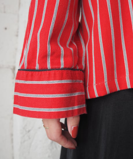 LAUREN RALPH LAUREN Emblem Embroidery Stripe Open Collar Shirt RE