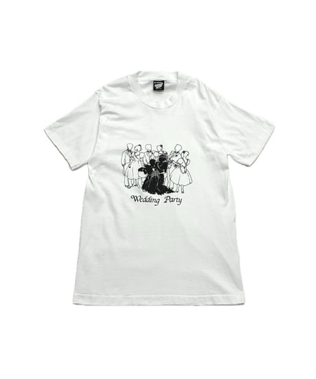 1990's "Wedding Party" Tee WH BK
