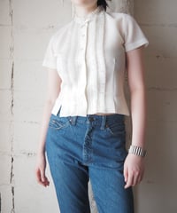 1960's Euro Ruffle Trim Blouse IV