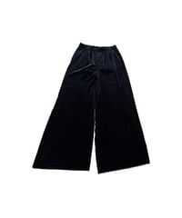 Velour Wide Easy Pants BK