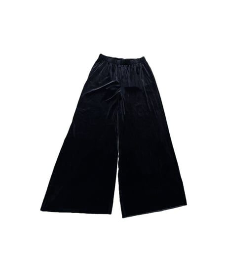 Velour Wide Easy Pants BK