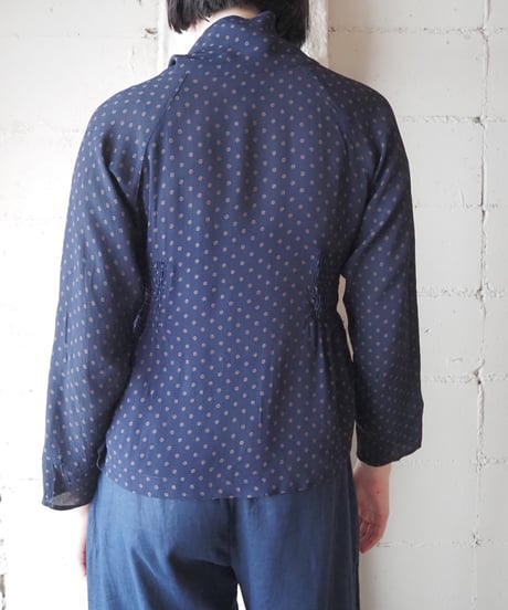 MASAI High Neck Polka Dot Blouse NV BR