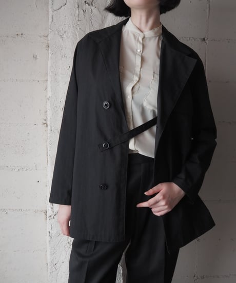 Y's Asymmetric Collar Jacket BK