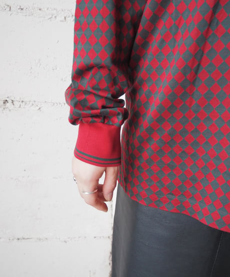 CELINE Diamond Pattern Polo Shirt REKA