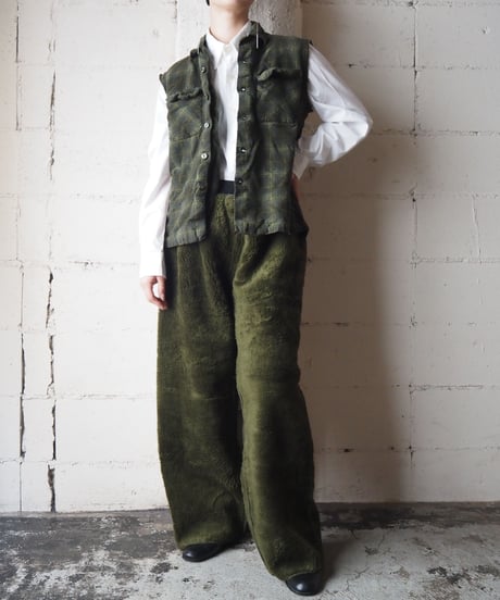 1950's PENDLETON Cutoff Sleeve Plaid Vest KA