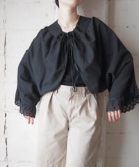 1910-20's Euro Overdyed Antique Drawers Blouse BK
