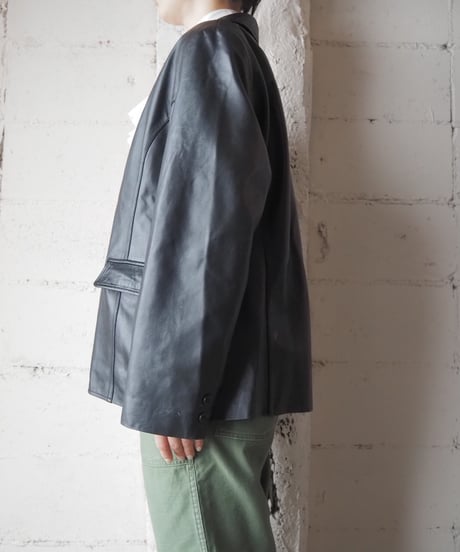 BALMAIN Leather Tailored Jacket BK
