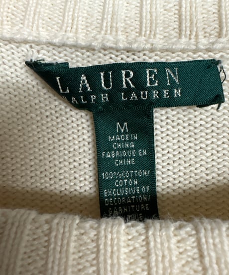 LAUREN Stars and Stripes Cotton Knit Sweater IV