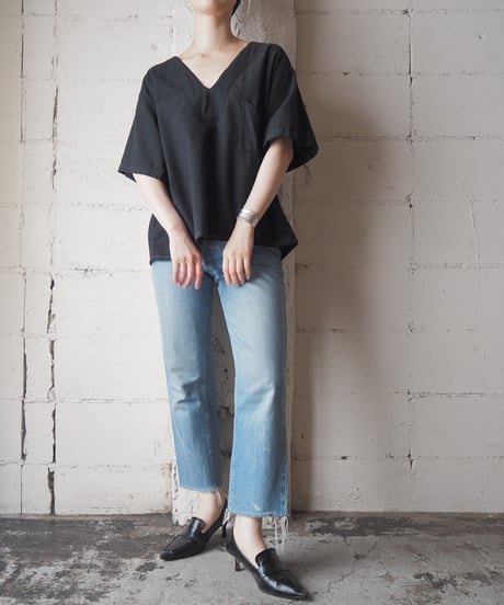 1960-70's S/S Piece Dyeing Pullover BK