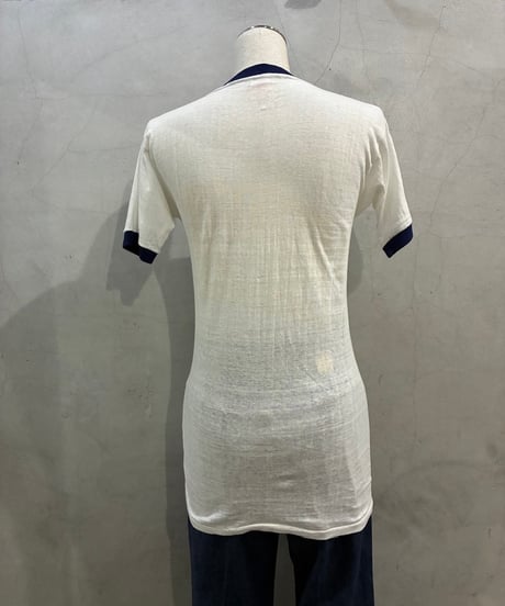 1970's Dead Stock Shlits Ringer Tee WH NV