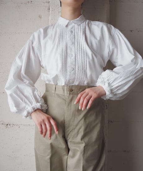 1970's Volume Sleeve Tyrolean Shirt WH