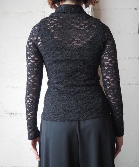 Lace Sheer Shirt BK