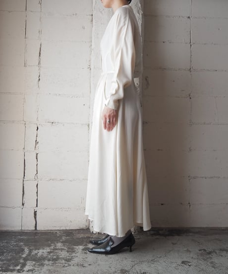 rabbit rabbit rabbit Dolman Sleeve Collarless Rayon Dress IV